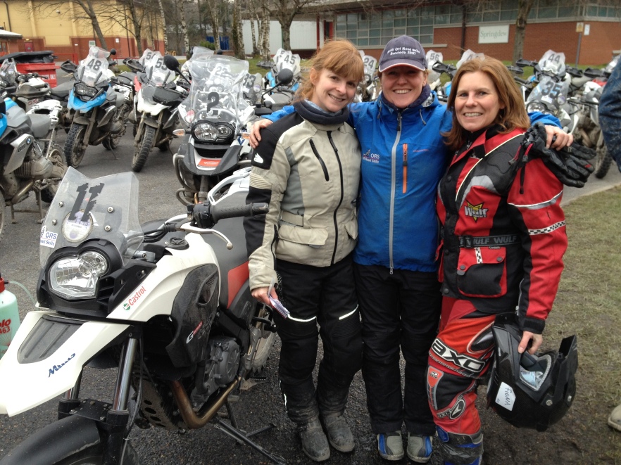 Instructor Jenny Huntley from Simon Pavey's Off Road Skills Motorcycle Training School, Wales