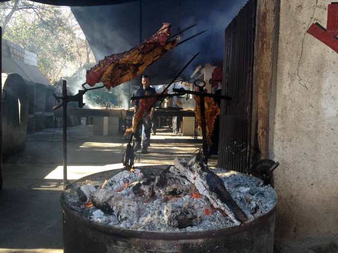 Mendoza's local outdoor parilla - grill