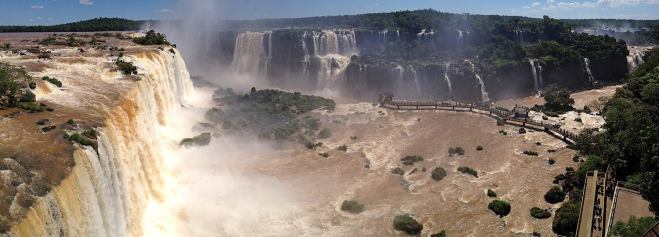 The mighty Iguazu Falls